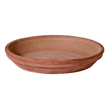 DEROMA 1.6 in. H X 12.2 in. D Clay Rich Plant Saucer Chocolate 8731CPZ